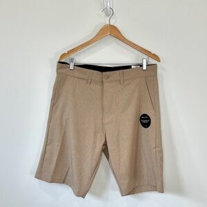 Burnside Khaki Land & Sea Hybrid Series Performance Stretch Shorts